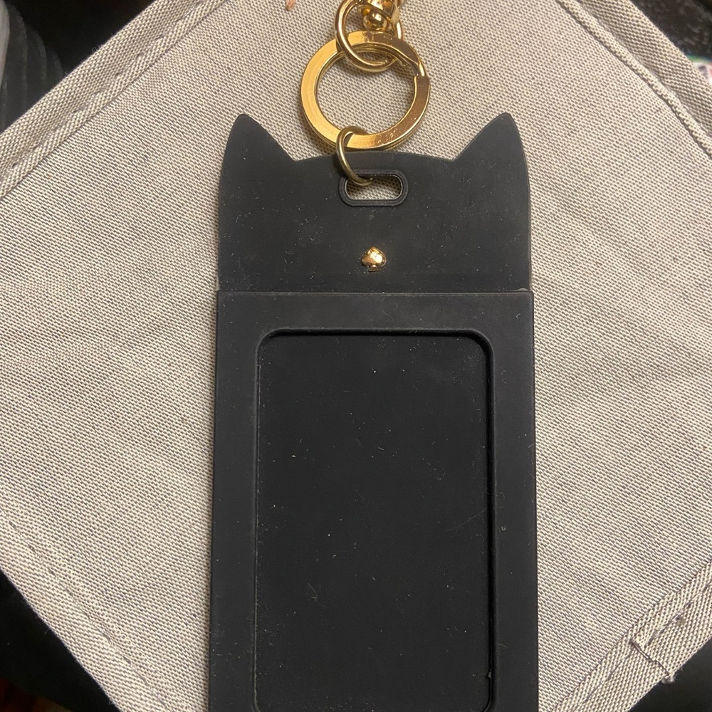 Kate Spade Black Cat Ear Key Holder